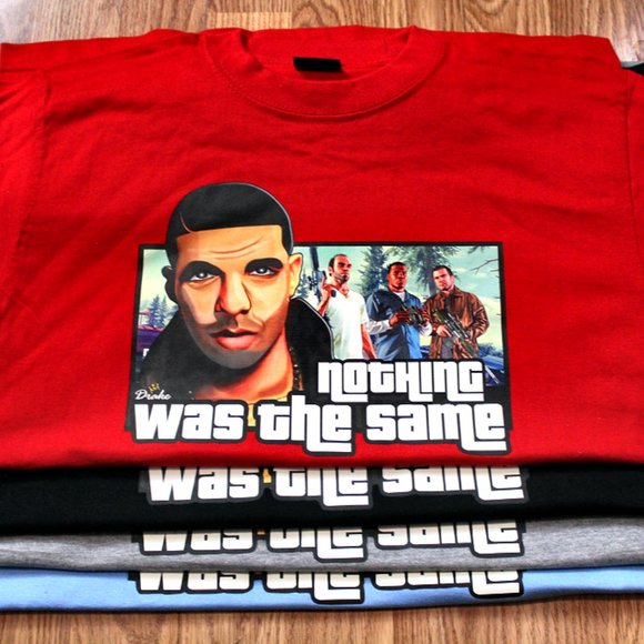 From Grand Theft Auto Video Game Drake T-Shirt Size Medium - Picture 2 of 2